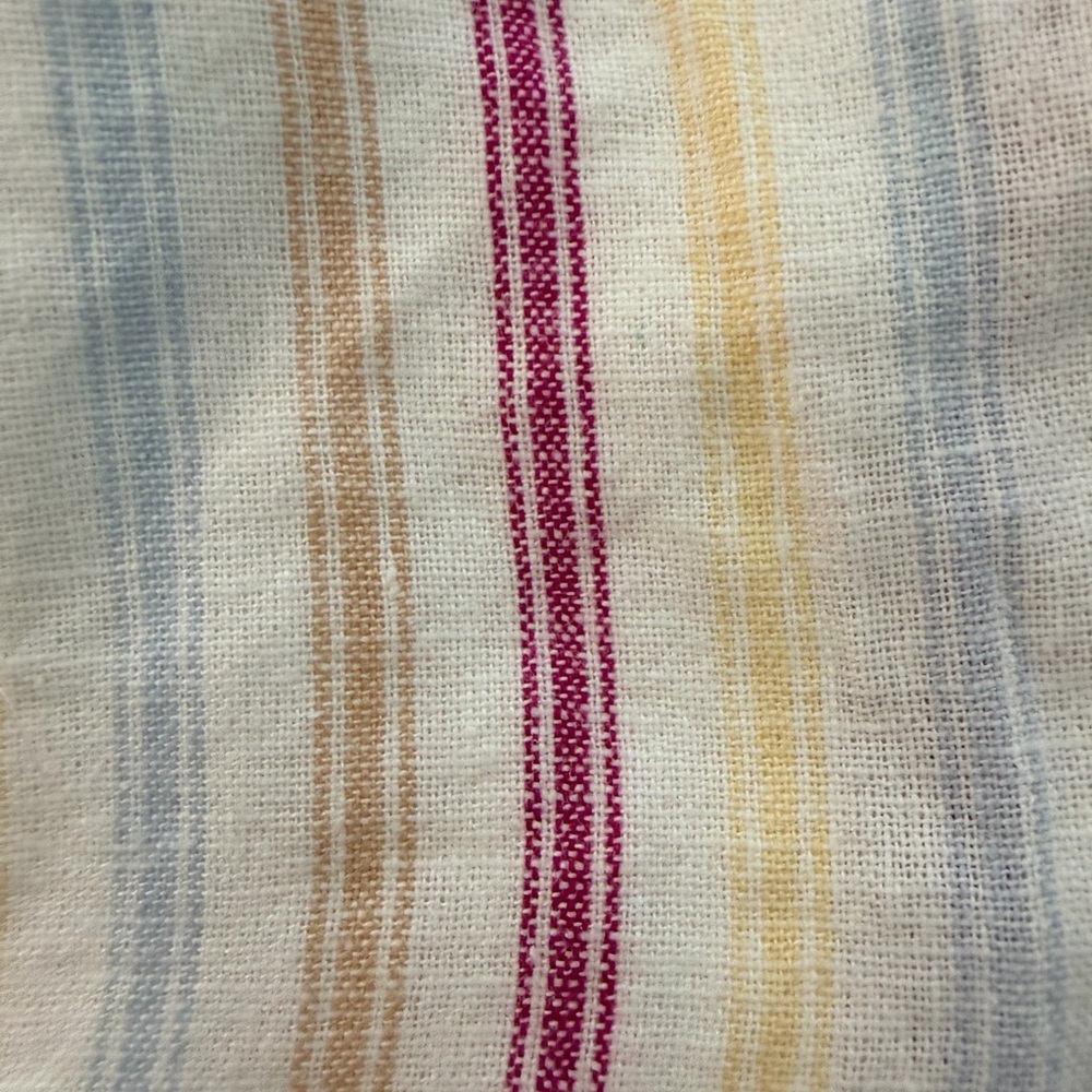 Gap Linen Lightweight Pull On Elastic Waistband Short Dotted Sun Stripe NWT - Picture 3 of 8